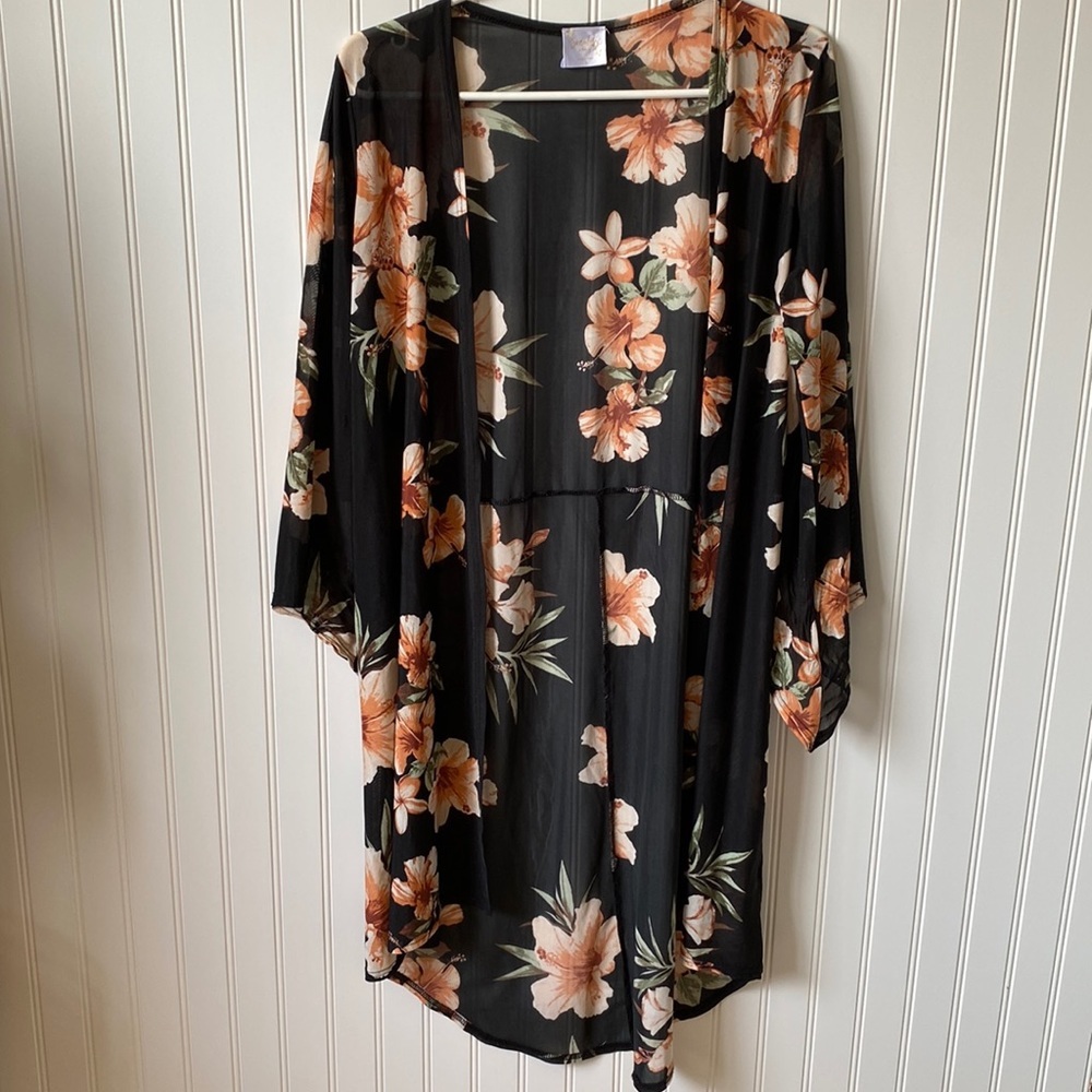 Siren Lily Maternity | Floral Sheer Kimono